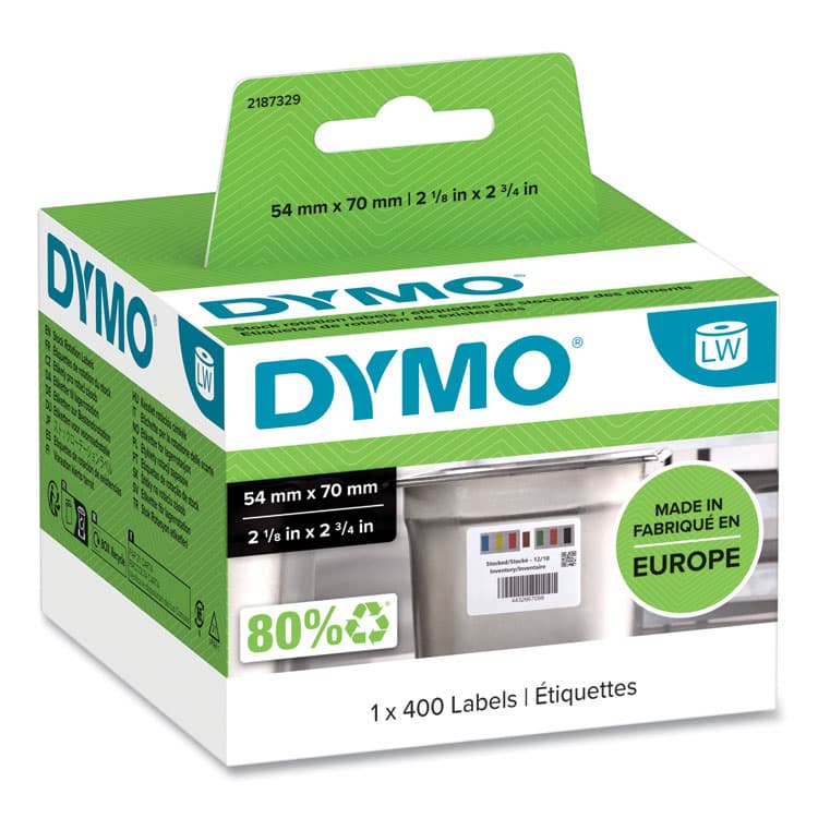 DYMO Days of the Week Barcode Labels for LabelWriter Label Printers, 2.75 x 2.12, Black/White, 400 Labels/Roll (DYM2187329) thumbnail 2