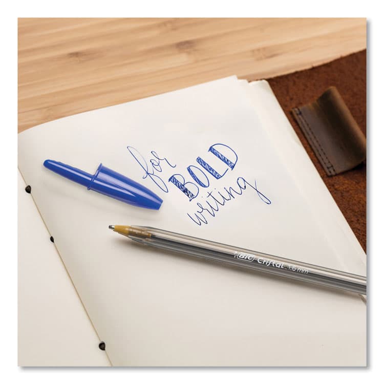 BIC CORP. Cristal Xtra Bold Ballpoint Pen, Stick, Bold 1.6 mm, Randomly Assorted Ink and Barrel Colors, 24/Pack (BICMSBAPP241AST) thumbnail 3