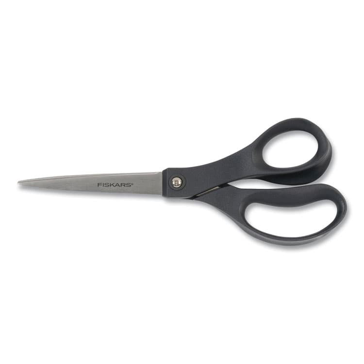 FISKARS MANUFACTURING CORP Everyday Scissors, 8" Long, 3.75" Cut Length, Straight Black Handle (FSK1067262)