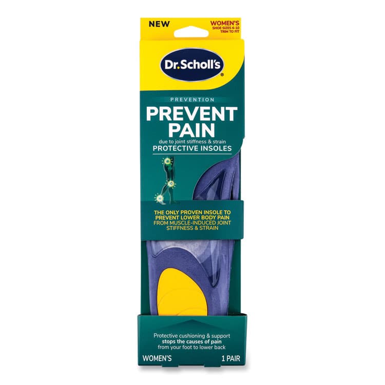 SCHOLL'S WELLNESS COMPANY LLC Prevent Pain Protective Insoles for Women, Women's Sizes 6 to 10, Purple (DSC00329) thumbnail 2