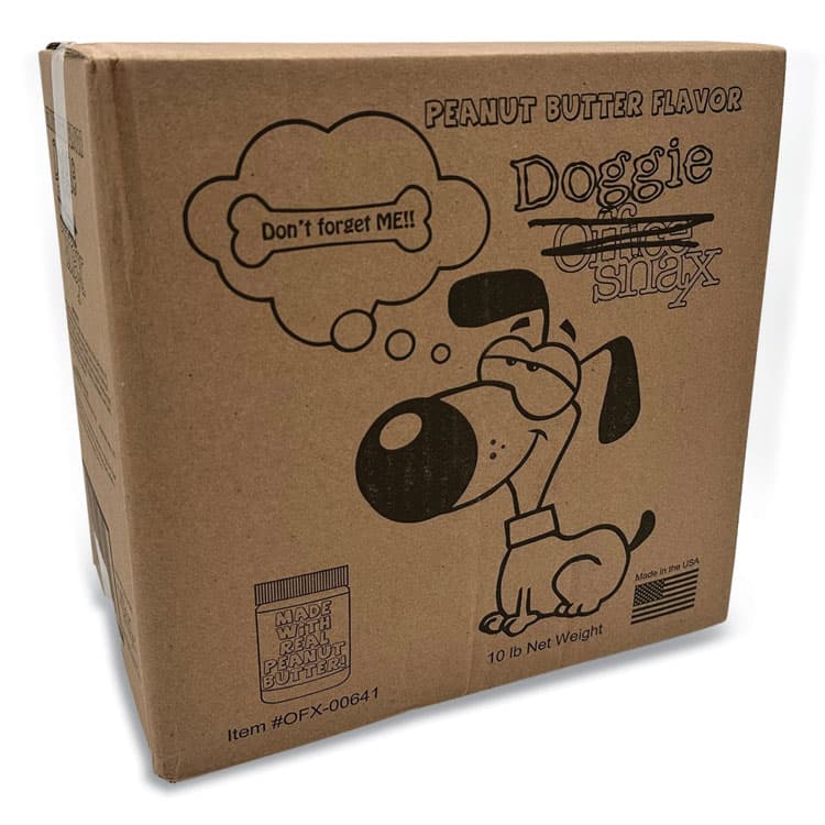 OFFICE SNAX, . Doggie Biscuits, Peanut Butter, 10 lb Box (OFX00641)