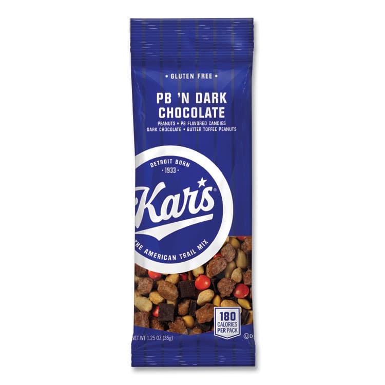 KAR'S NUTS Trail Mix, Dark Chocolate/Peanut Butter, 1.25 oz Packet, 24/Box (OFX08037) thumbnail 2
