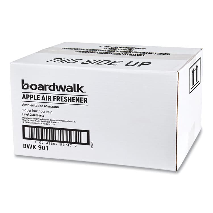 BOARDWALK Metered Air Freshener Refill, Apple Harvest Scent, 7 oz Aerosol Spray, 12/Carton (BWK901) thumbnail 4