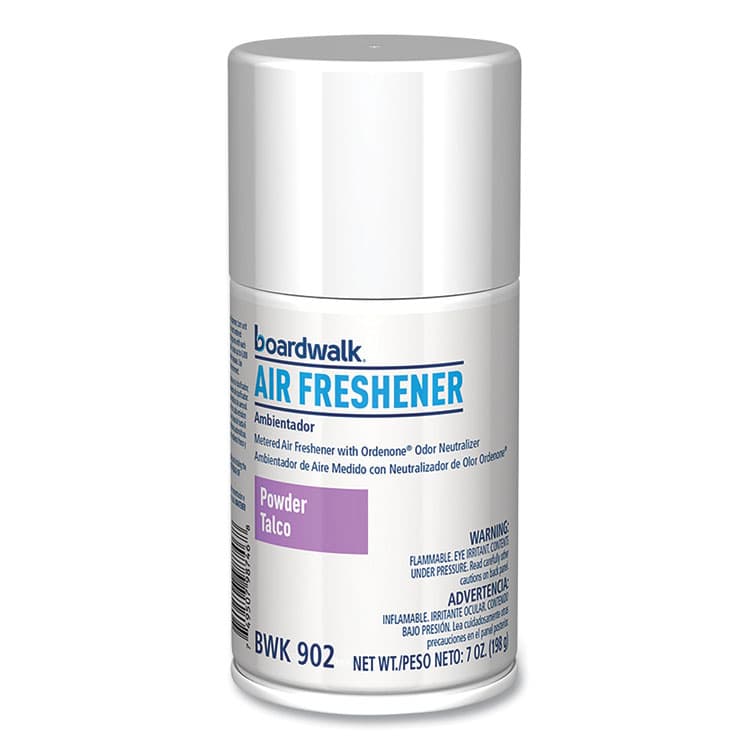 BOARDWALK Metered Air Freshener Refill, Powder Mist Scent, 7 oz Aerosol Spray, 12/Carton (BWK902) thumbnail 3