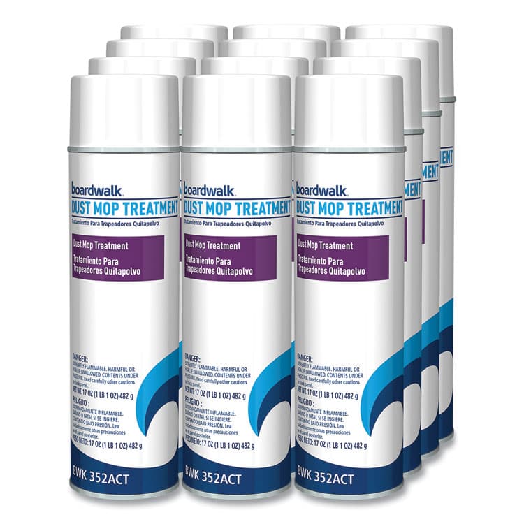 BOARDWALK Dust Mop Treatment, Pine Scent, 17 oz Aerosol Spray, 12/Carton (BWK352ACT) thumbnail 3