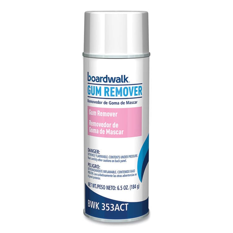 BOARDWALK Chewing Gum and Candle Wax Remover, Unscented, 6.5 oz Aerosol Spray, 12/Carton (BWK353ACT) thumbnail 2