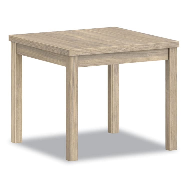 HON COMPANY 80000 Laminate Occasional End Table, Rectangular, 24w x 20d x 20h, Kingswood Walnut (HON80193LKI1)