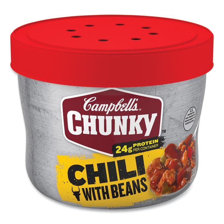 CAMPBELL'S Chunky Chili with Beans, 15.25 oz Bowl, 8/Carton (GRR35100009) thumbnail 3