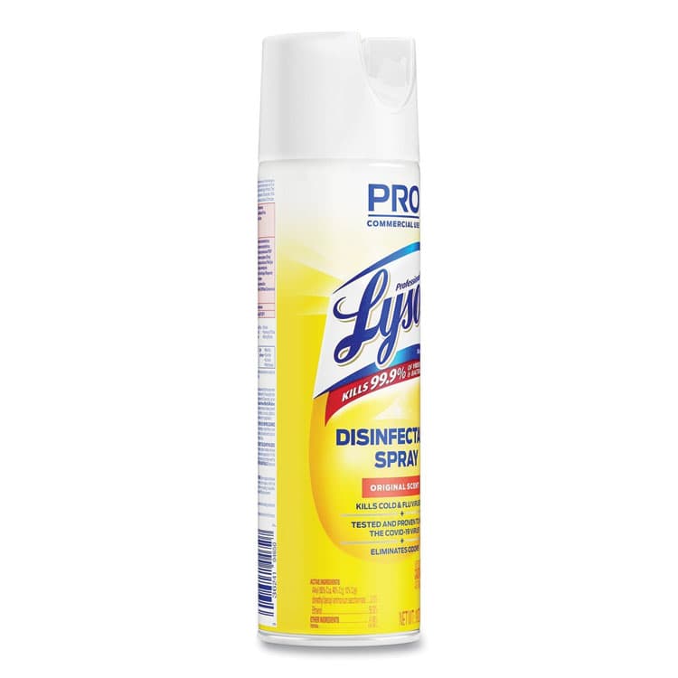 RECKITT BENCKISER Disinfectant Spray, Original Scent, 19 oz Aerosol Spray, 12/Carton (RAC04650CT) thumbnail 4