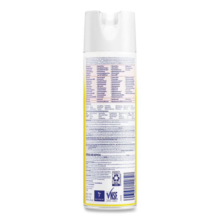 RECKITT BENCKISER Disinfectant Spray, Original Scent, 19 oz Aerosol Spray (RAC04650EA) thumbnail 4