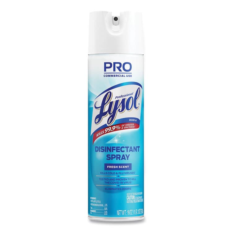 RECKITT BENCKISER Disinfectant Spray, Fresh, 19 oz Aerosol Spray (RAC04675EA)