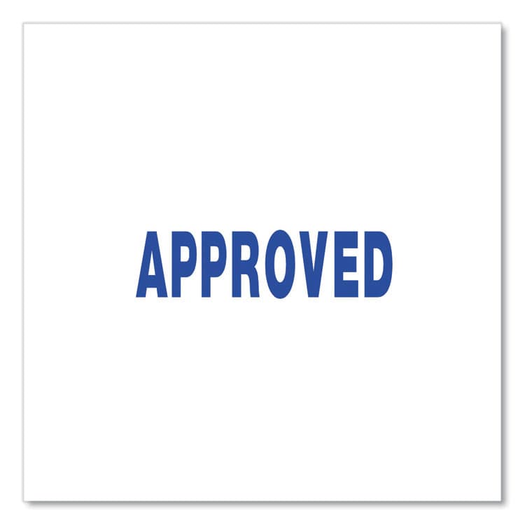 UNIVERSAL OFFICE PRODUCTS Message Stamp, APPROVED, Pre-Inked One-Color, Blue (UNV10043) thumbnail 2