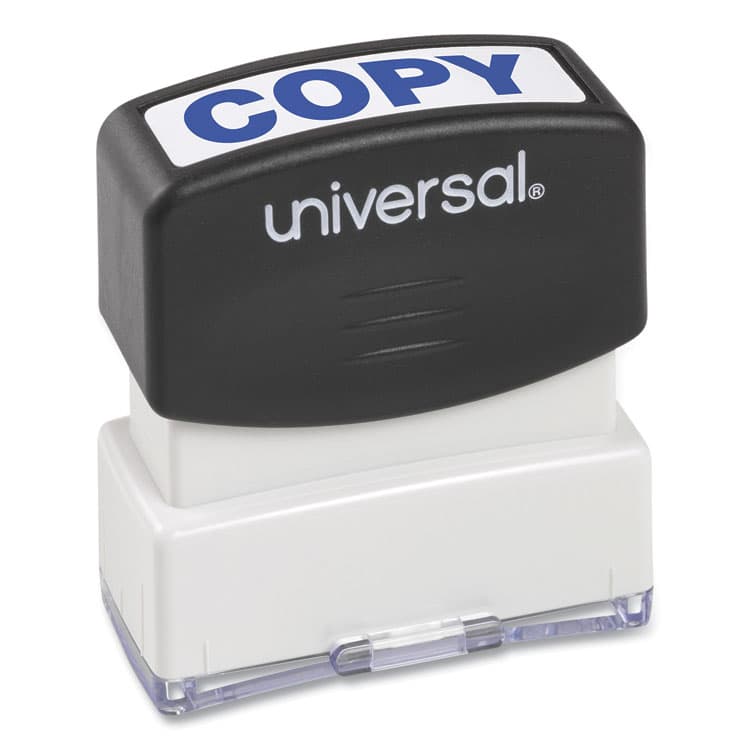 UNIVERSAL OFFICE PRODUCTS Message Stamp, COPY, Pre-Inked One-Color, Blue (UNV10047) thumbnail 2