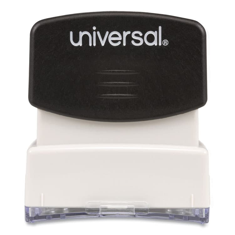 UNIVERSAL OFFICE PRODUCTS Message Stamp, for DEPOSIT ONLY, Pre-Inked One-Color, Blue (UNV10056) thumbnail 4