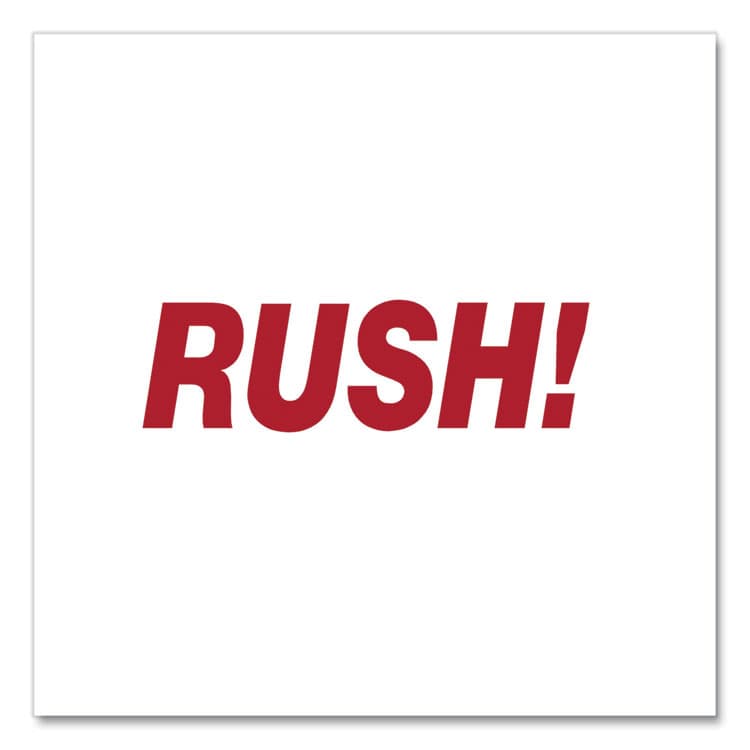 UNIVERSAL OFFICE PRODUCTS Message Stamp, RUSH, Pre-Inked One-Color, Red (UNV10069) thumbnail 3