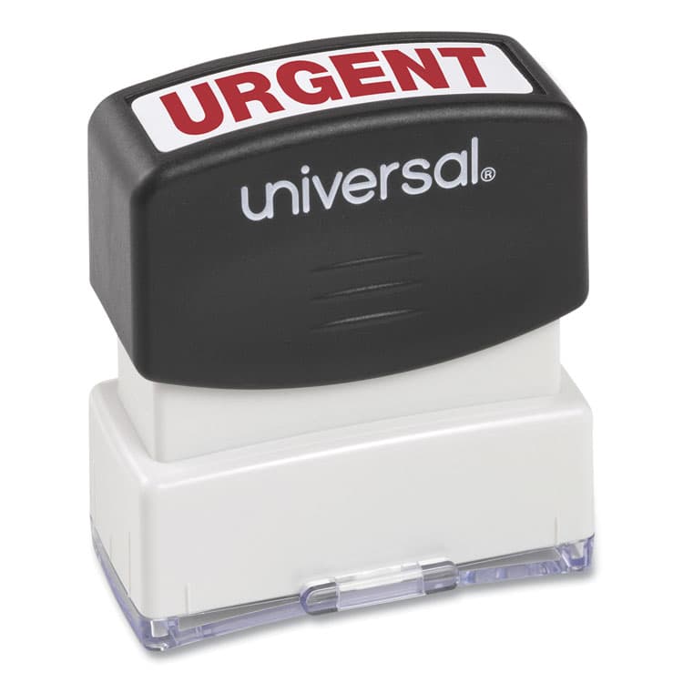 UNIVERSAL OFFICE PRODUCTS Message Stamp, URGENT, Pre-Inked One-Color, Red (UNV10070) thumbnail 2