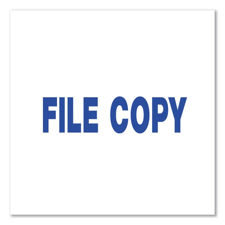 UNIVERSAL OFFICE PRODUCTS Message Stamp, FILE COPY, Pre-Inked One-Color, Blue (UNV10104) thumbnail 3