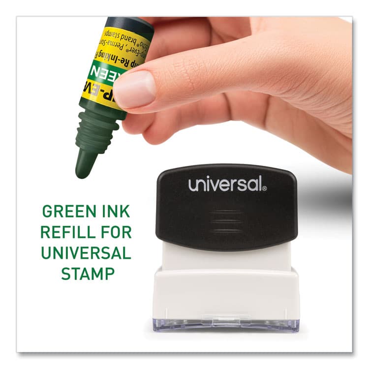 TRODAT Refill Ink for Clik! and Universal Stamps, 7 mL Bottle, Green (USSIG64) thumbnail 4