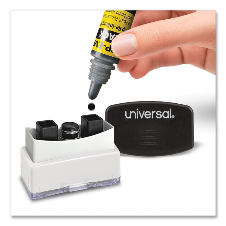 TRODAT Refill Ink for Clik! and Universal Stamps, 7 mL Bottle, Black (USSIK60) thumbnail 3