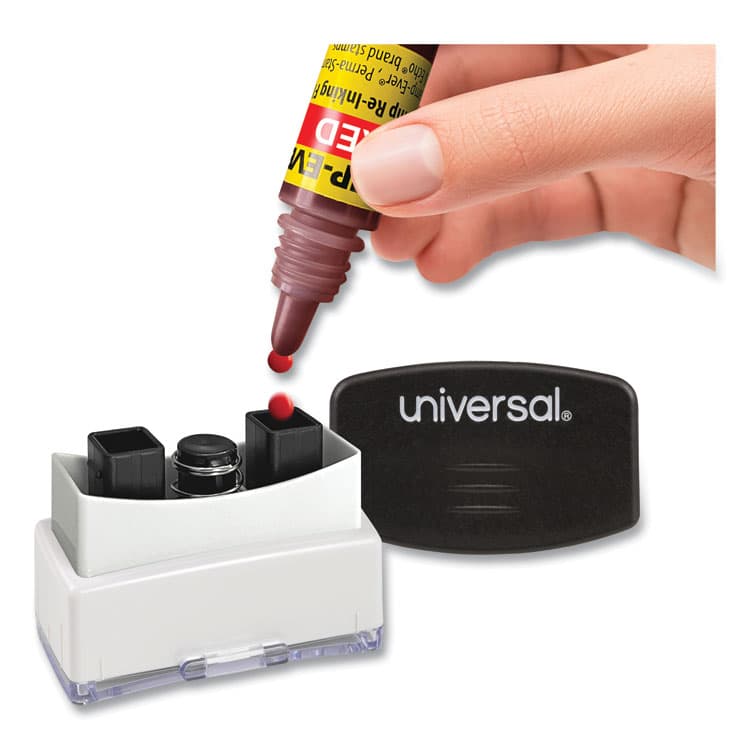 TRODAT Refill Ink for Clik! and Universal Stamps, 7 mL Bottle, Red (USSIR62) thumbnail 3