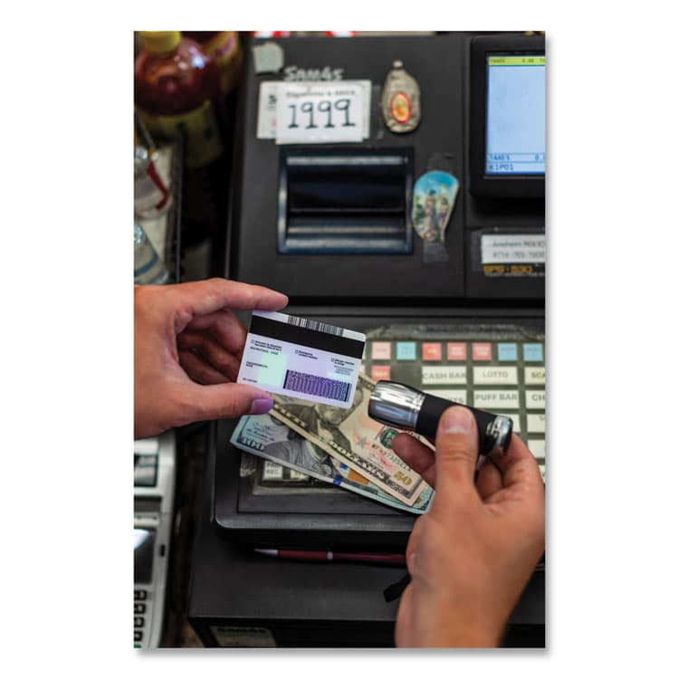 DRI-MARK PRODUCTS UV Pro Ultraviolet Counterfeit Detector for USD and Most International Currencies, Black/Silver (DRIUVPROPLUSB) thumbnail 3