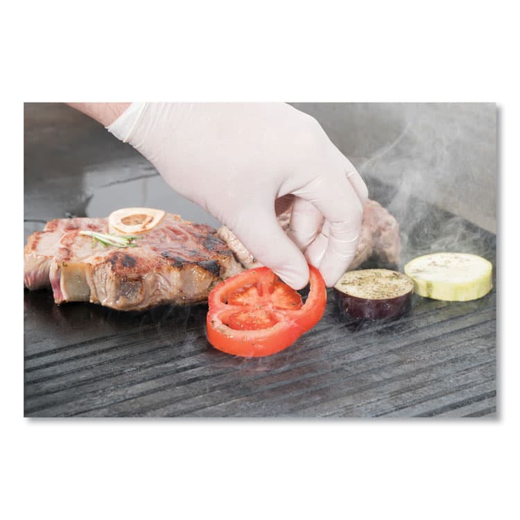 SEMPERMED USA, . Latex Powdered Gloves, Large, 4 mil Thick, 9.45" Long, Cream, 100/Box (SEZINDPS104BX) thumbnail 3