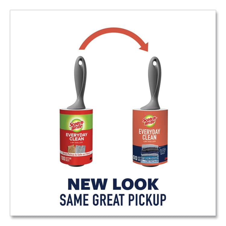 3M/COMMERCIAL TAPE DIV. Everyday Clean Lint Roller, 70 Sheets/Roll, 2/Pack (MMM836RS70TP) thumbnail 2