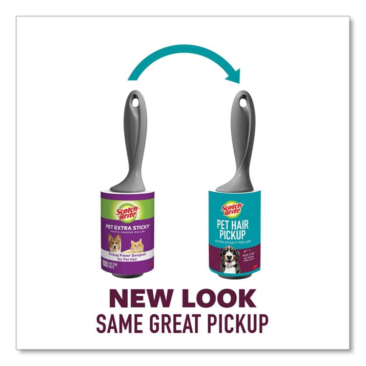 3M/COMMERCIAL TAPE DIV. Pet Hair Pickup Lint Roller, 70 Sheets/Roll (MMM839RS70) thumbnail 2