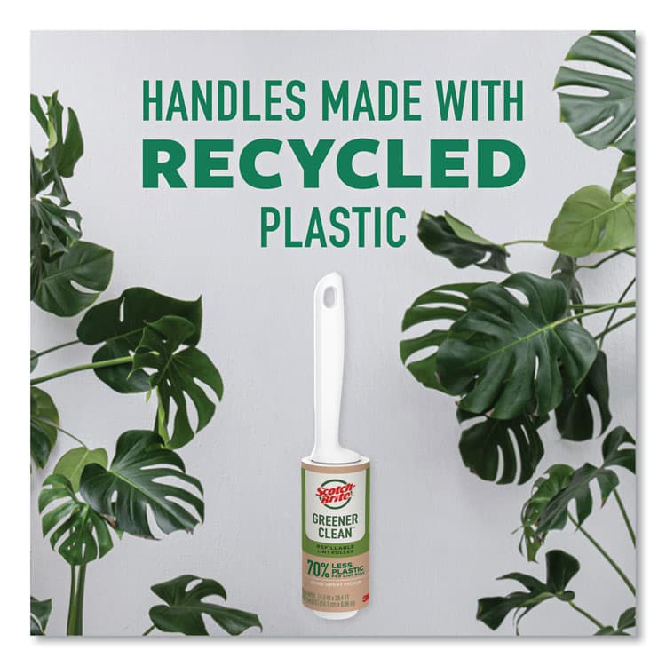 3M/COMMERCIAL TAPE DIV. Greener Clean Lint Roller, 70 Sheets/Roll (MMM841RS70) thumbnail 2