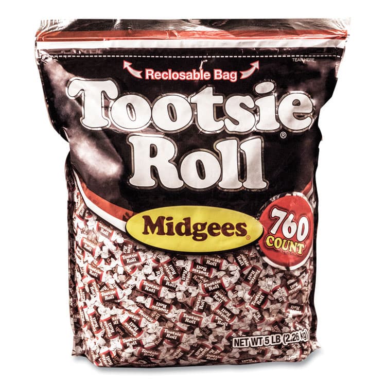 TOOTSIE ROLL INDUSTRIES Midgees, Chocolate, 5 lb Bag (OFXSN884580)