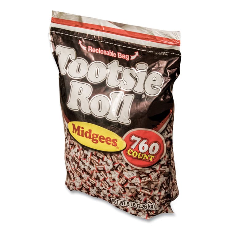 TOOTSIE ROLL INDUSTRIES Midgees, Chocolate, 5 lb Bag (OFXSN884580) thumbnail 2