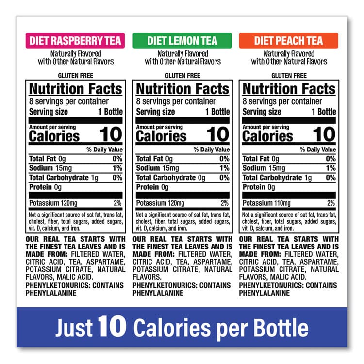 DR PEPPER SNAPPLE GROUP, . Ice Tea Variety Pack, Assorted Flavors, 20 oz Bottle, 24/Carton (GRR22002043) thumbnail 4