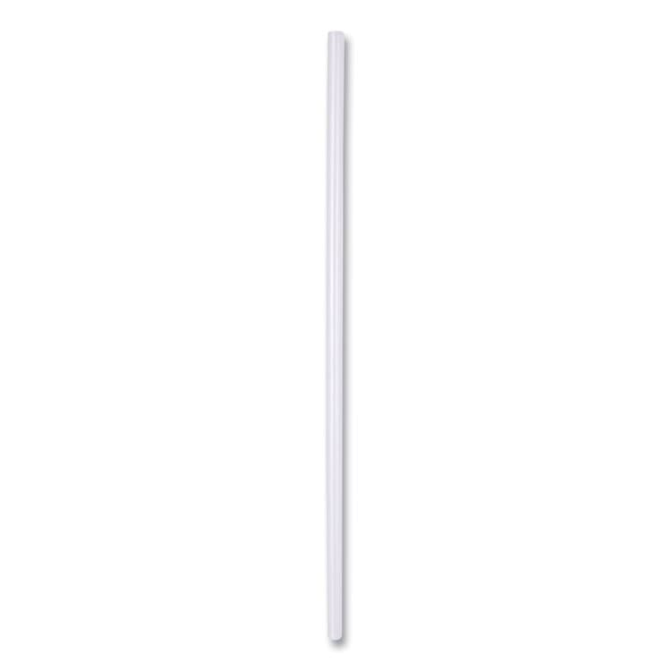 BOARDWALK Wrapped Jumbo Straws, 7.75", Polypropylene, Clear, 500/Pack, 24 Packs/Carton (BWKJSTW775CLR) thumbnail 2