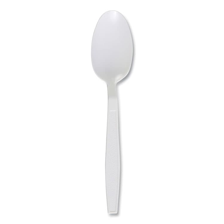 BOARDWALK Heavyweight Polypropylene Cutlery, Spoon, Plastic, White, 1,000/Carton (BWKTEAHWPPWH) thumbnail 2