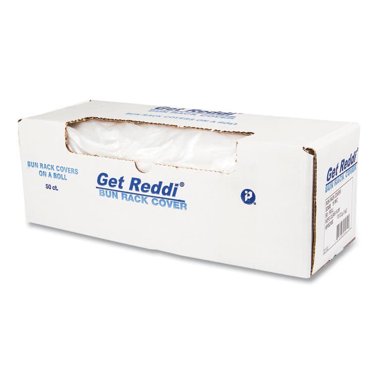 INTEGRATED BAGGING SYSTEMS Bun Rack/Pan Cover Film, 52 x 80, 1-Rack, 15 Micron, Clear, 50/Carton (IBSBR52X80) thumbnail 3