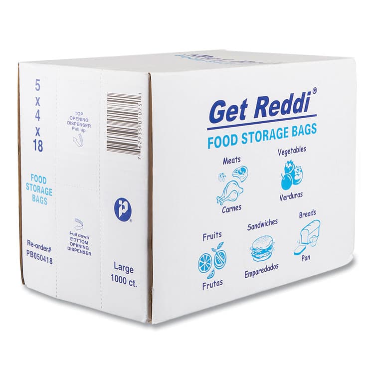 INTEGRATED BAGGING SYSTEMS Food Bags for Large Bread Loaves, 5" x 4.5" x 18", Clear, 1,000/Carton (IBSPB050418) thumbnail 3