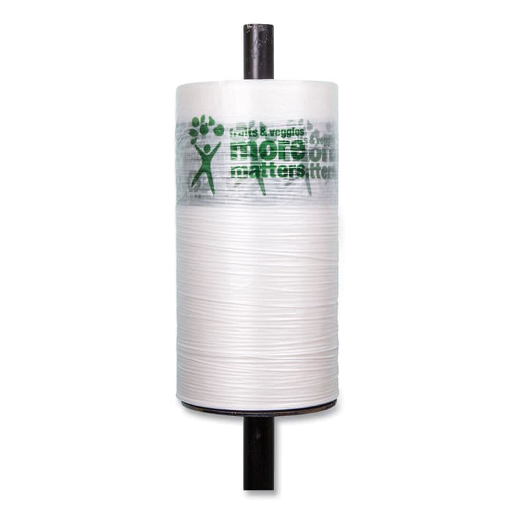 INTEGRATED BAGGING SYSTEMS Produce Bags, Fruits and Veggies - More Matters Labeling, 0.35 mil, 10" x 15", Clear, 1,400 Bags/Roll, 4 Rolls/Carton (IBSPHMORE15NS) thumbnail 3