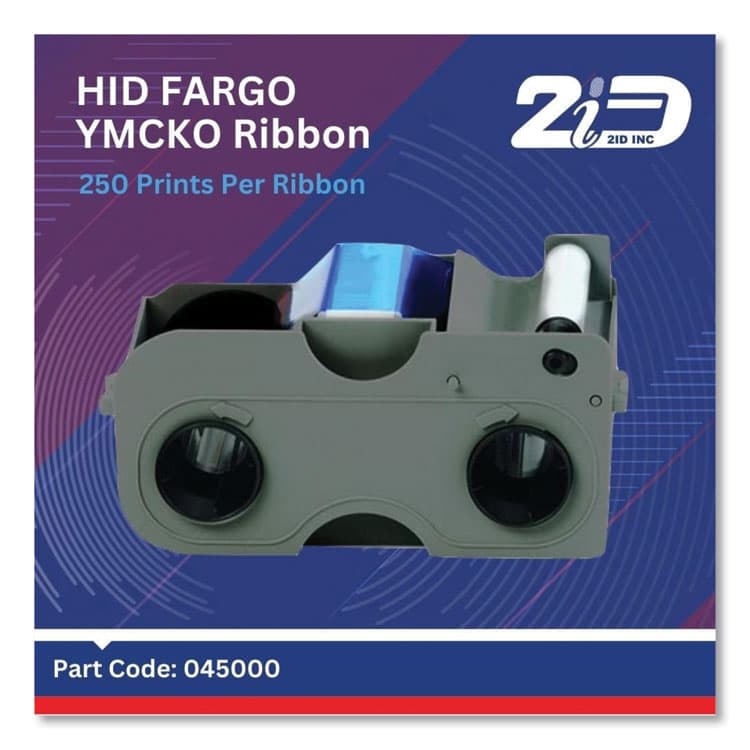 FARGO 45000 Full Color Ribbon, Black/Cyan/Magenta/Yellow (SRX45000) thumbnail 2