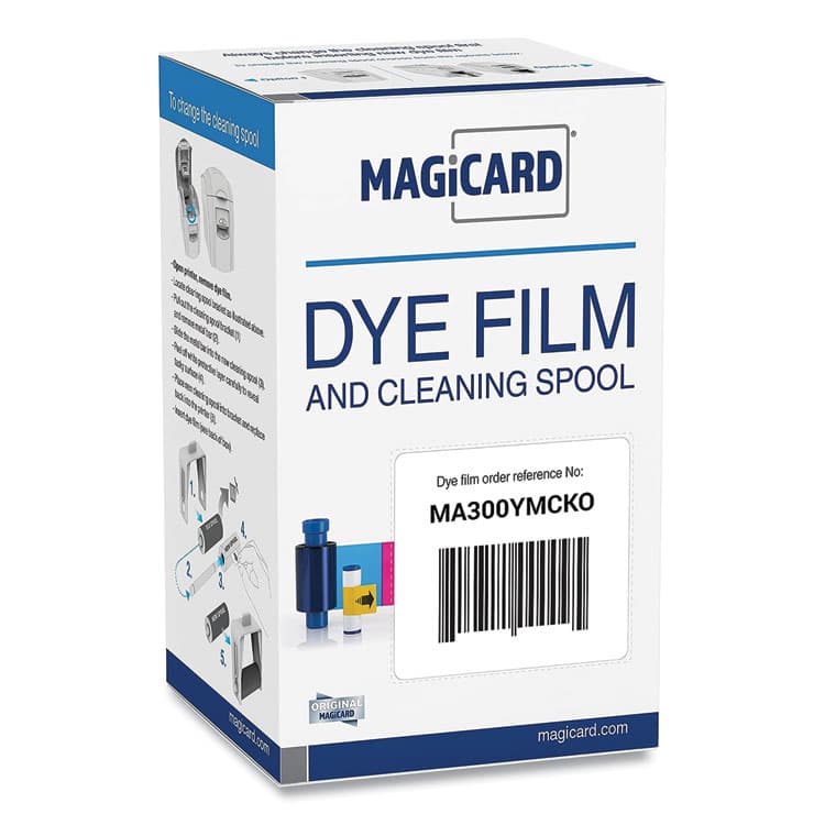 MAGICARD MA300YMCKO Printer Ribbon, Black/Cyan/Magenta/Yellow (SRXMA300YMCKO)