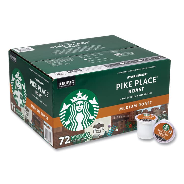 KEURIG DR PEPPER Pike Place Coffee K-Cups, Pike Place Roast, 72/Carton (GRR22002158)