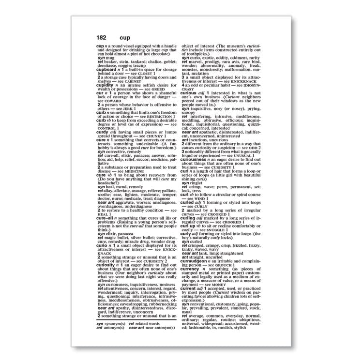 ADVANTUS CORPORATION Merriam-Webster Thesaurus, Paperback, 832 Pages (MER0983) thumbnail 3