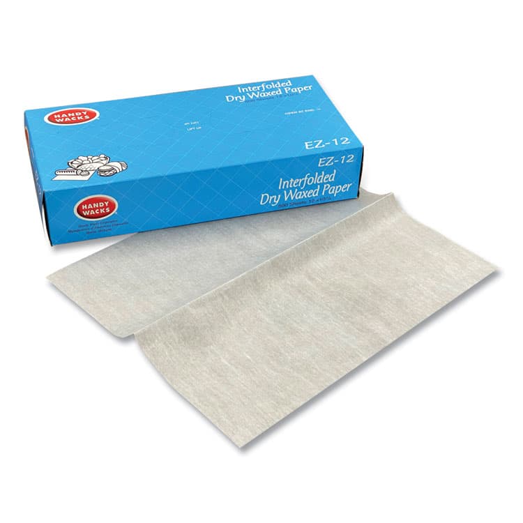 HANDY WACKS CORPORATION Interfolded Dry Waxed Paper Deli Sheets, 10.75 x 12, 500/Box, 12 Boxes/Carton (HWAEZ12)