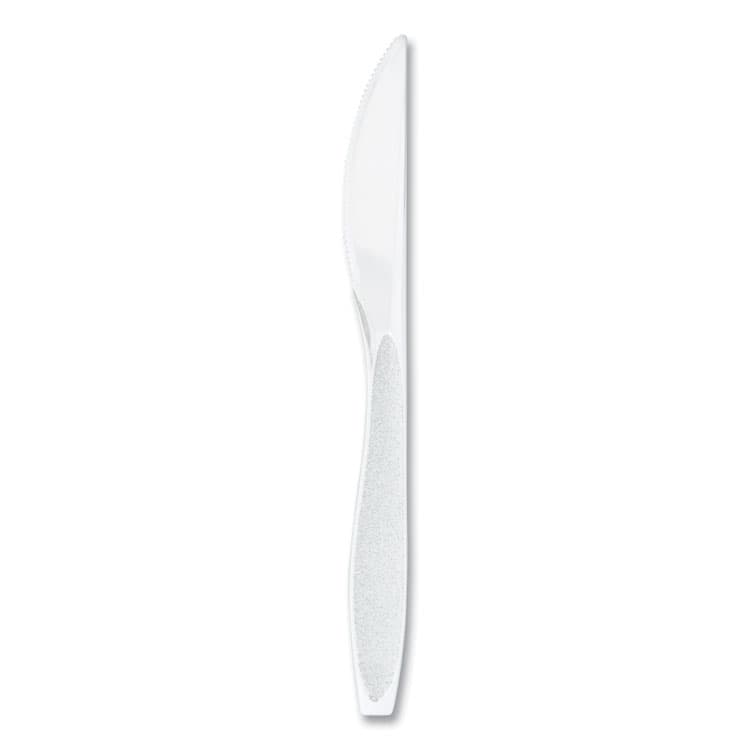 DART Impress Heavyweight Full-Length Polystyrene Cutlery, Knife, Plastic, White, 100/Box (SCCHSWKX0007BX)