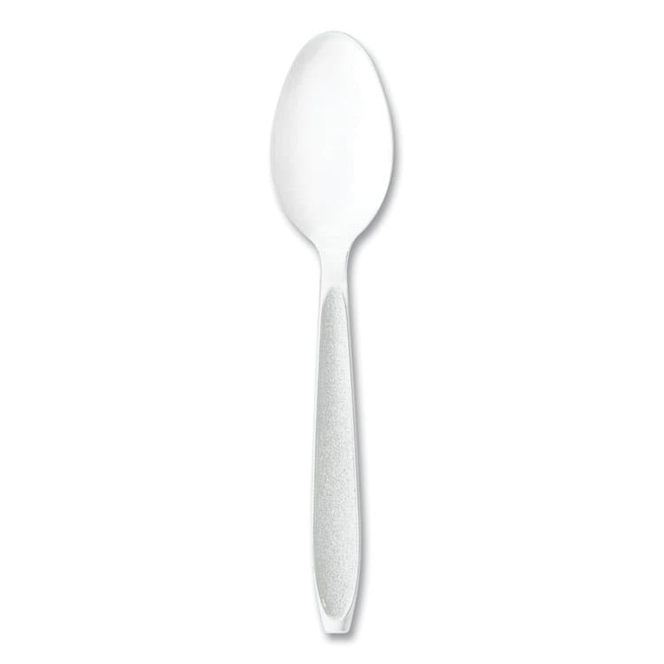 DART Impress Heavyweight Full-Length Polystyrene Cutlery, Spoon, Plastic, White, 100/Box (SCCHSWTX0007BX)