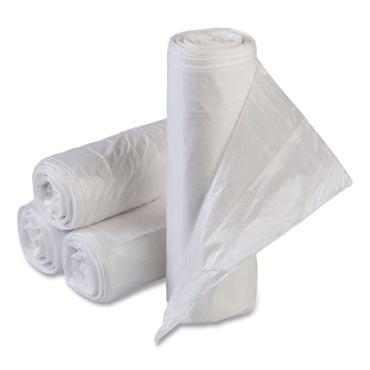 INTEGRATED BAGGING SYSTEMS High-Density Commercial Can Liner Value Pack, 30 gal, 11 mic, 30" x 36", Clear, Interleaved Roll, 25 Bags/Roll, 20 Rolls/CT (IBSVALH3037N13)