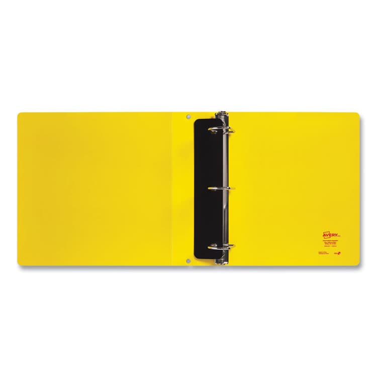 AVERY PRODUCTS CORPORATION UltraDuty Safety Data Sheet Binders with Chain, 3 Rings, 2" Capacity, 11 x 8.5, Yellow/Red (AVE77712) thumbnail 3