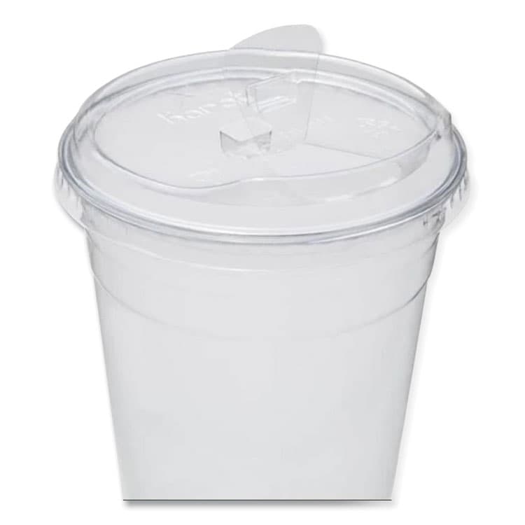 KARAT BY LOLLICUP PET Lids, Strawless Sipper, Fits 12 oz to 24 oz Cold Cups, Plastic, Clear, 1,000/Carton (KRTCKC626TSSH) thumbnail 3
