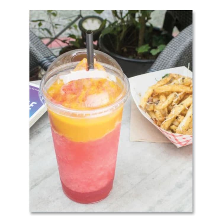 KARAT BY LOLLICUP PET Lids, Dome Lid, Fits 32 oz Cold Cups, Plastic, Clear, 500/Carton (KRTCKDL107) thumbnail 4