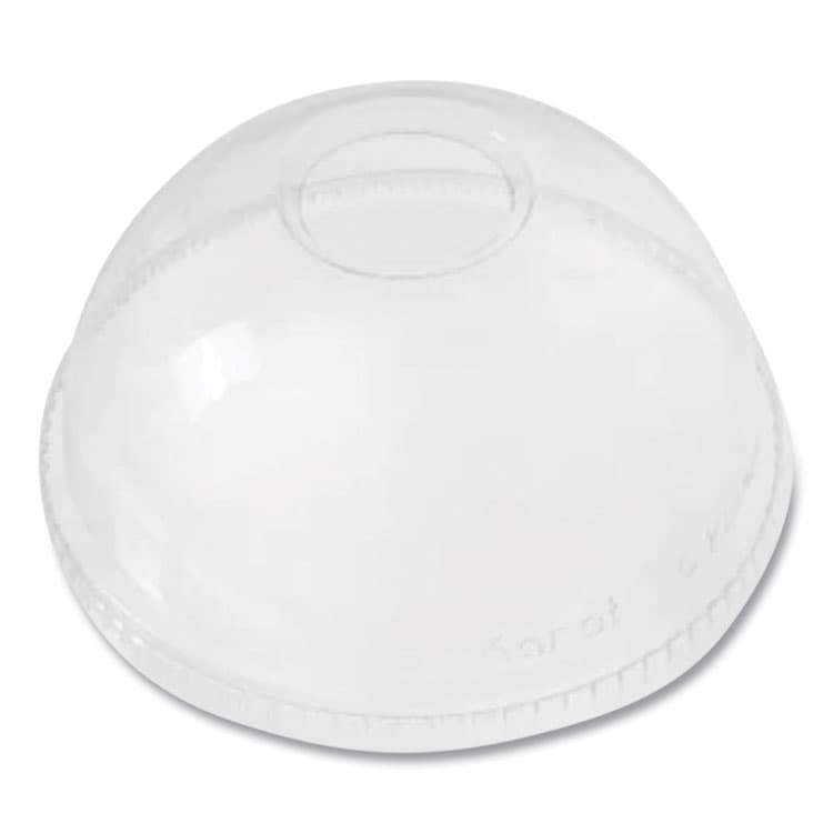KARAT BY LOLLICUP PET Lids, Dome Lid, Fits 12 oz to 24 oz Cold Cups, Plastic, Clear, 1,000/Carton (KRTCKDL626)