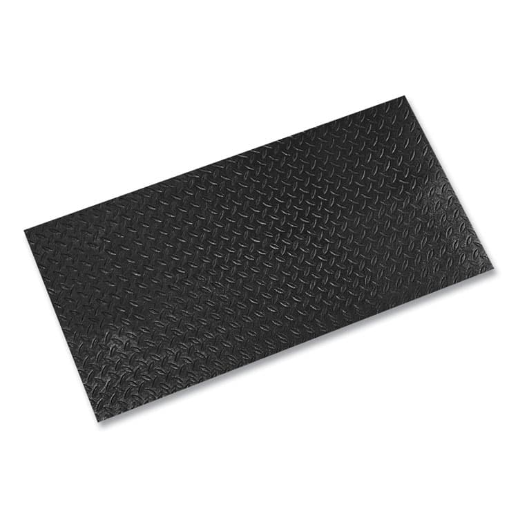 CROWN MATS & MATTING Tuff-Spun Foot-Lover Diamond Surface Mat, Rectangular, Black Diamond Embossed Surface, 36" x 60" (CWNFL3660KD)